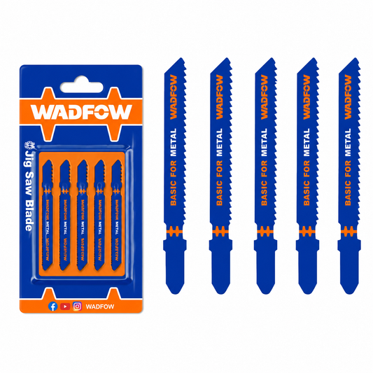 Jeu de 5 Lames Scie Sauteuse Métal WADFOW WJB118A