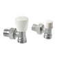 Couple radiateur ARCO Blanc Chromé – Robinets pour tube multicouche PEX 16