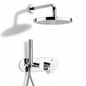 SOPAL Kit Mitigeur Douche Encastré Inverseur Série Sfax Réf. 06CEA04 — Douche de Tête avec Bras, Douchette à Main avec Flexible et Support, Air Power, Energy Saving, Water Saving, Cartouche Céramique Ø35mm, Chromé NF EN ISO 1456, Laiton, Garantie 5 Ans, Made in Tunisia | SQES Tunisie
