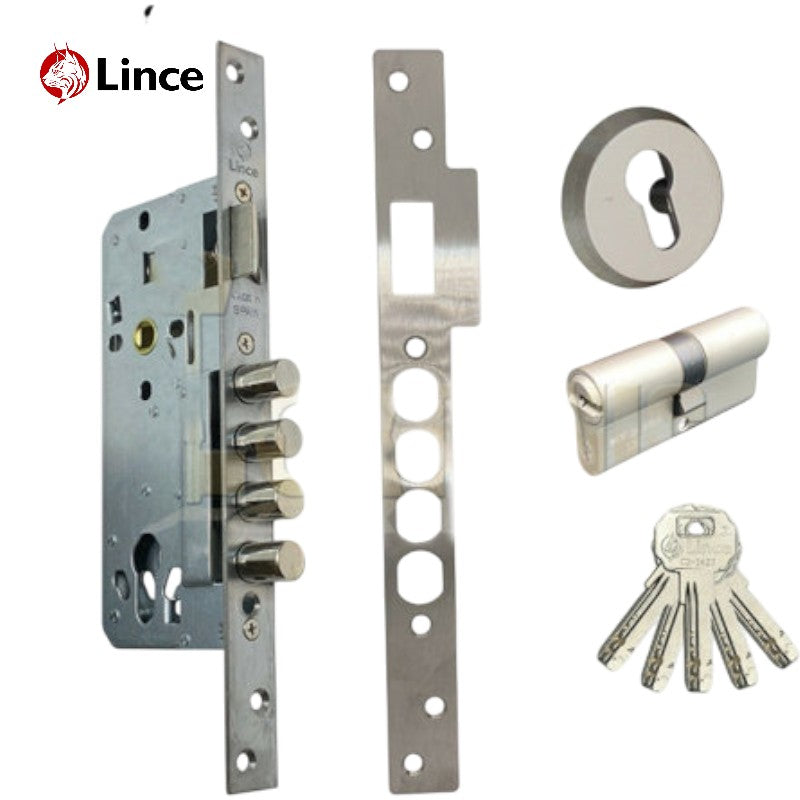 Serrure Encastrée LINCE 32403S/H Inox