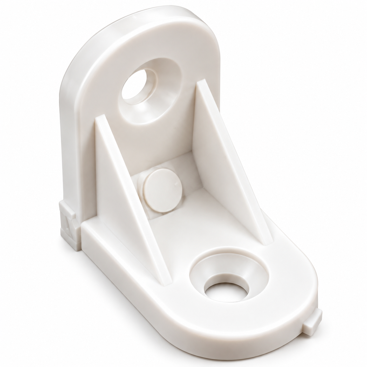 Lot de 12 supports d’étagère blancs, modèle rond 25x25 mm, référence 3579AQ810, pour aménagement de tablettes | SQES Tunisie
