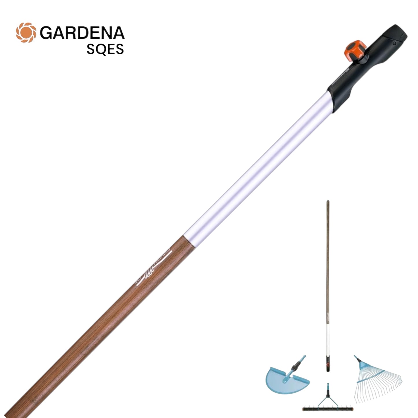 Manche Bois Ergonomique GARDENA Combisystem 150 cm Réf. 03725-20 — Compatible Tous Outils Combisystem | SQES Tunisie
