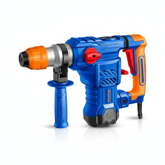 Marteau Perforateur Filaire WADFOW WRH2D32 — 1500W SDS+ 5.5J 32mm Béton 13mm Acier 40mm Bois 4500 Coups/min Anti-Vibration Mallette | SQES Tunisie
