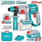 Marteau Perforateur TOTAL TRHLI202081 20V Brushless SDS-Plus 2J Béton 22mm Kit Batterie 4Ah — SQES Tunisie
