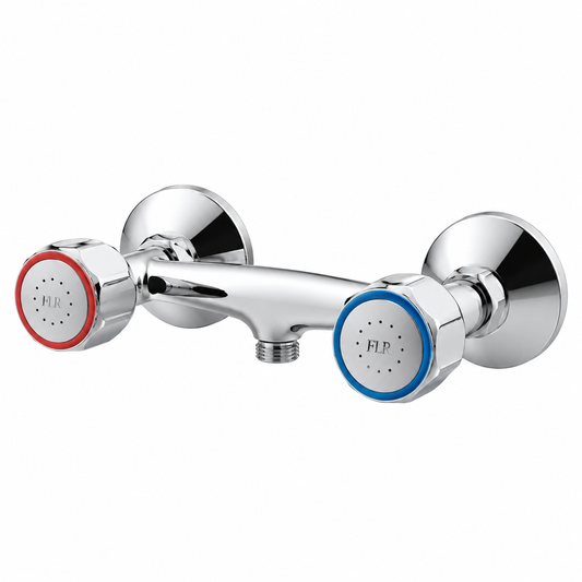  Mélangeur Douche Mural Chromé FLR Standard ML2003/S – Deux Commandes Entraxe 150mm G1/2" | SQES Tunisie
