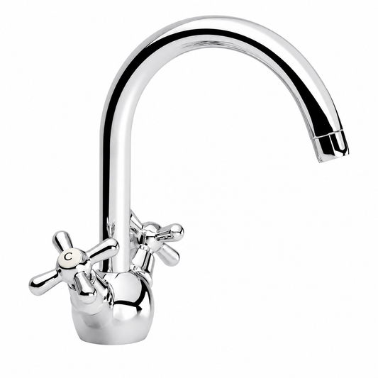 Mélangeur Lavabo SOPAL Série Tabarka 04CWA04 — Laiton Bec Rond Fixe Cartouche Céramique 70 000 Cycles Chromé NF EN ISO 1456 Garantie 5 Ans | SQES Tunisie

