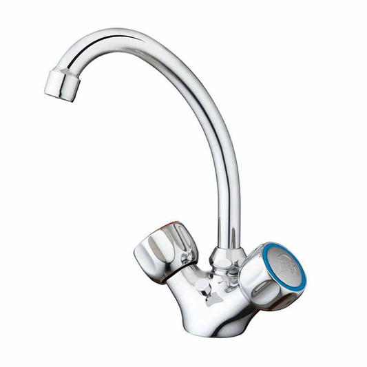 Mélangeur Lavabo avec Tirette Chromé FLR ML2006 – Double Commande G1/2 Salle de Bain | SQES Tunisie
