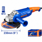 Meuleuse d'Angle WADFOW WAG852001 — 2000W 230mm 9" 6500 RPM M14 Découpe Métal Béton Acier Meulage Industriel Chantier | SQES Tunisie
