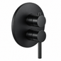Mitigeur bain encastré OIOLI MICRO M8DI521/08 finition noire plaque arrondie design intégré contemporain salle de bain | SQES Tunisie
