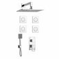 SOPAL Mitigeur Douche Encastré Hydromassage Rain Shower Mural Série Zaghouan Réf. 06FNA04 — Cartouche Céramique Ø40mm Water Saving, Chromé NF EN ISO 1456, Laiton, Garantie 5 Ans, Made in Tunisia | SQES Tunisie
