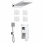 Mitigeur Douche Encastré Hydromassage SOPAL Série El Jem 06F6A04 — Pommeau Mural Rosace Carrée Cartouche Ø40mm Water Saving Garantie 5 Ans | SQES Tunisie
