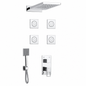 SOPAL Mitigeur Douche Encastré Hydromassage Série Zaghouan Réf. 06FOA04 — Pommeau Mural Double Jet, Bec en U, Cartouche Céramique Ø40mm Water Saving, Chromé NF EN ISO 1456, Laiton, Garantie 5 Ans, Made in Tunisia | SQES Tunisie
