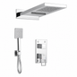 SOPAL Mitigeur Douche Encastré Pommeau Mural Double Jet Série Zaghouan Réf. 06FQA04 — Pommeau Double Jet avec Bras, Douchette à Main avec Flexible et Support, Air Power, Energy Saving, Water Saving, Cartouche Céramique Ø35mm, Chromé NF EN ISO 1456, Laiton, Garantie 5 Ans, Made in Tunisia | SQES Tunisie
