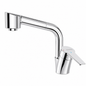 SOPAL Mitigeur d'Évier avec Douchette Extractible Série Douz Réf. 06ESA04 — Double Jet Laminaire/Pluie, Rotation 360°, Flexible Mémoire de Forme, Air Power, Energy Saving, Water Saving, Cartouche Céramique Ø40mm, Chromé NF EN ISO 1456, Laiton, Garantie 5 Ans, Made in Tunisia | SQES Tunisie
