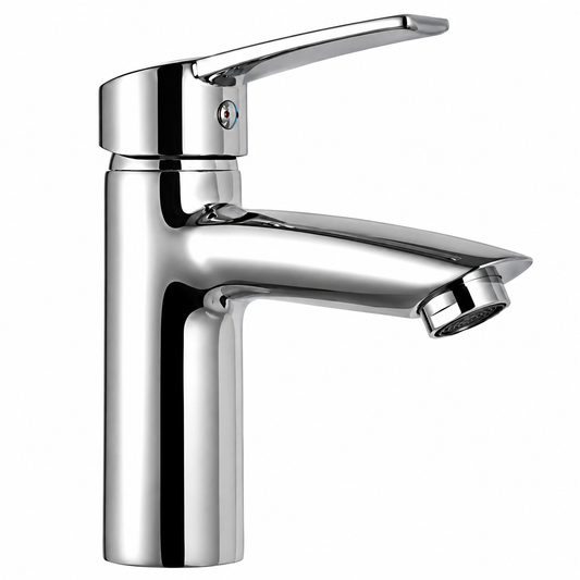 Mitigeur lavabo sans vidage FRAMO B200 chromé avec cartouche Ø35 mm | SQES Tunisie
