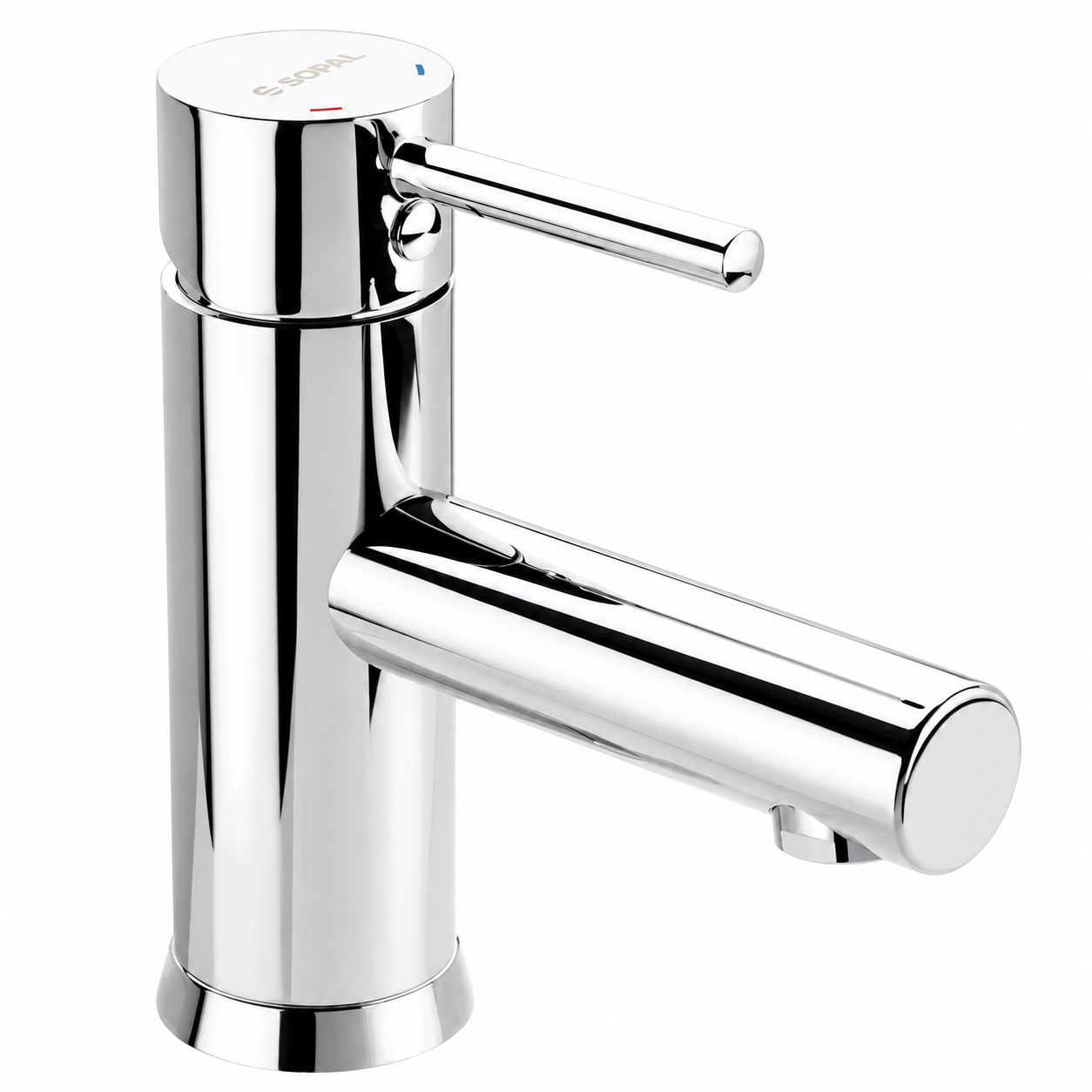 Mitigeur de Lavabo SOPAL Série Bizerte 0644A04 — Cartouche Céramique Ø35mm Économie d'Eau Chromé NF EN ISO 1456 | SQES Tunisie