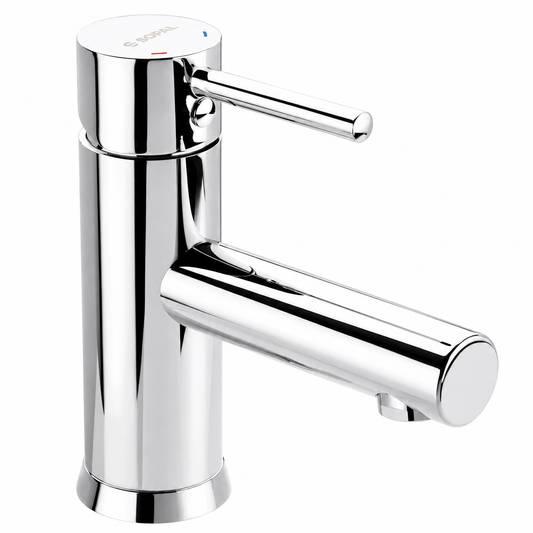 Mitigeur de Lavabo SOPAL Série Bizerte 0644A04 — Cartouche Céramique Ø35mm Économie d'Eau Chromé NF EN ISO 1456 | SQES Tunisie
