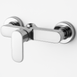 Mitigeur toilette chrome mural série A100 FRAMO – cartouche céramique, anti-traces, anti-goutte, design minimaliste, fabrication italienne premium
