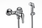 Mitigeur toilette + shattaf chrome FRAMO réf 102 – mural, cartouche céramique, écologique, fabrication italienne premium
