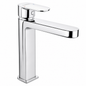 SOPAL Mitigeur de Vasque Long Série Sfax Réf. 06C8A04 — Bec Haut pour Vasque à Poser, Cartouche Céramique Ø35mm Water Saving, Chromé NF EN ISO 1456, Laiton, Monocommande, Flexibles Souples Sertis d'Usine, Garantie 5 Ans, Made in Tunisia | SQES Tunisie
