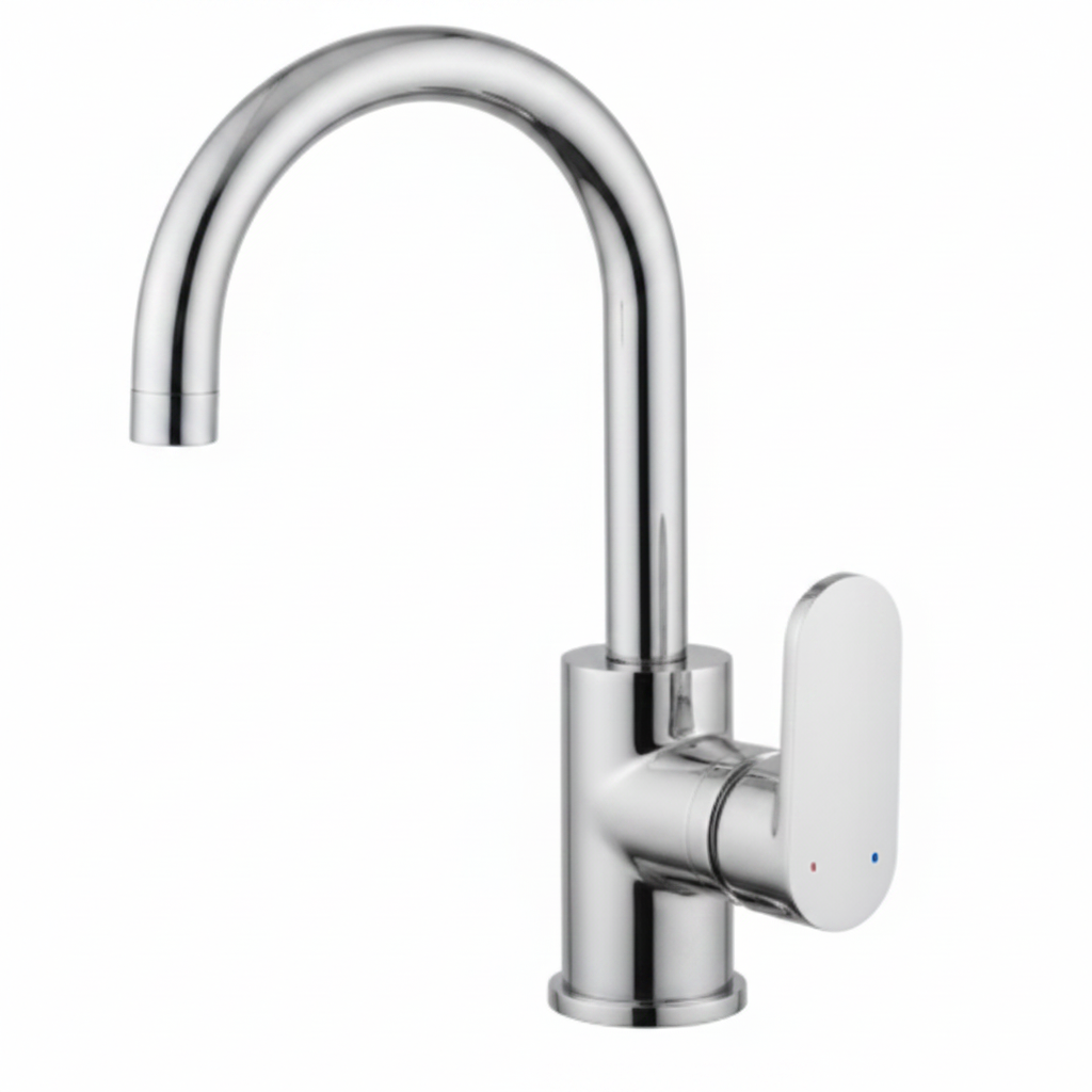 Mitigeur Évier Cuisine FRAMO C200 M Chromé Bec Orientable