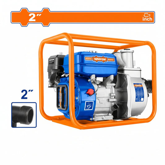Motopompe à Eau WADFOW WGW1A21 — 7CV 208cc 550 L/min 2" Refoulement 30m Aspiration 8m Irrigation Drainage Chantier Agriculture | SQES Tunisie
