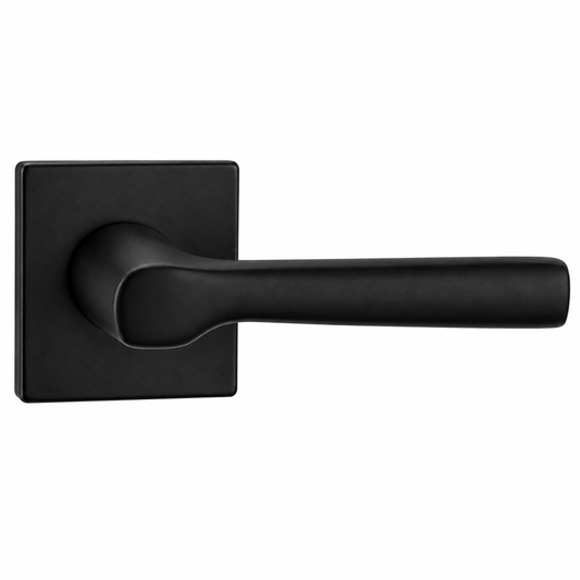 ÖZEN Ensemble Béquille JOYCE Carré – Noir / Inox – PT GT WC – Poignée de Porte | SQES Tunisie
