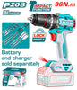 Perceuse à percussion sans fil TOTAL TIDLI209681 20V brushless 96Nm 30 000 bpm mandrin 13mm LED – SQES Tunisie
