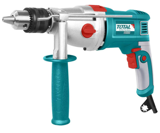Perceuse à Percussion TOTAL TG111165 1050W 16mm 2 Vitesses 3000tr/min 48000bpm 3.9kg — SQES Tunisie

