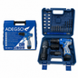 Perceuse-visseuse sans fil ADEGSO AD-40183 12 V avec 2 batteries et 25 accessoires | SQES Tunisie