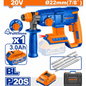 Perforateur Sans Fil Brushless 20V WADFOW Ø22mm 4 Fonctions