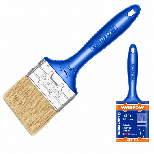 Pinceaux plats manche plastique WADFOW en 5 tailles : N°25, 38, 50, 63 et 75. Peinture murs, boiseries et finitions. Livraison en Tunisie — SQES.