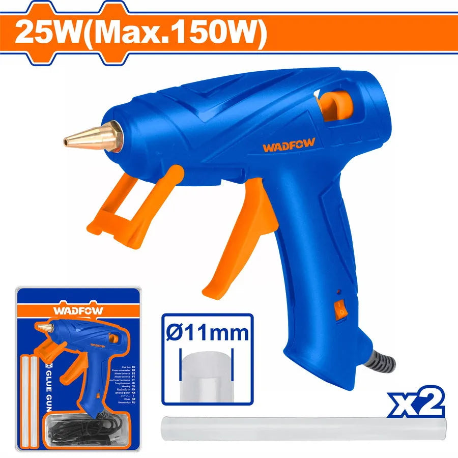Pistolet à Colle Chaude WADFOW WGL3608 — 150W 11mm + 2 Bâtons de Colle Bricolage Décoration | SQES Tunisie
