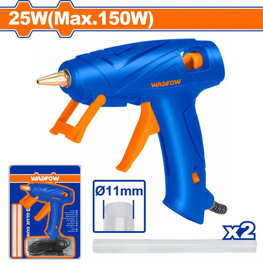 Pistolet à Colle Chaude WADFOW WGL3608 — 150W 11mm + 2 Bâtons de Colle Bricolage Décoration | SQES Tunisie
