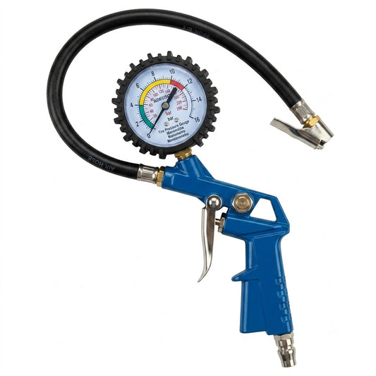Pistolet de gonflage avec manomètre ADEGSO AD-60039 — Pistolet gonflage pneumatique Réf. AD-60039 | SQES Tunisie
