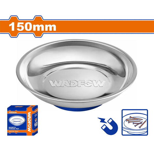 Plateau Magnétique Acier Inoxydable WADFOW WMC6001 — 150mm Caoutchouc Anti-Rayures Vis Écrous Atelier | SQES Tunisie
