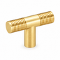 Bouton T de meuble 28501 disponible en finitions Doré pour cuisine, dressing et ameublement.