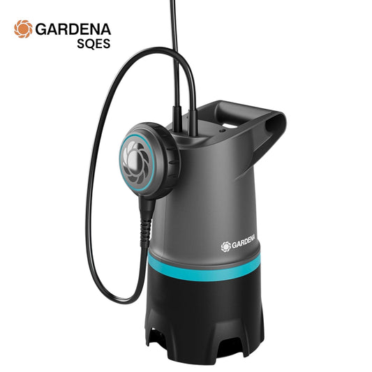 Pompe d'Évacuation Eaux Claires 20000 Basic GARDENA Réf. 9016-20 — 20 000 L/h, 950W, Inox, Flotteur Automatique, Câble 10m | SQES Tunisie