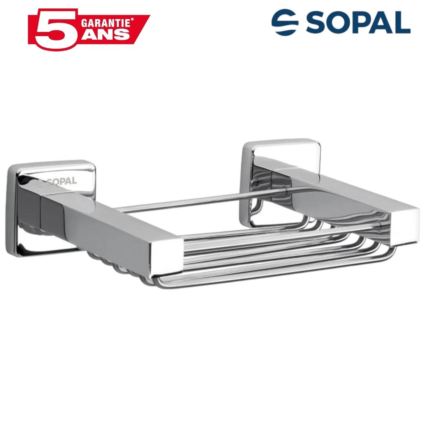 Porte savon de douche SOPAL Ward SB76A04 chromé brillant laiton fixations invisibles | SQES Tunisie
