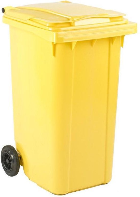 Poubelle - Conteneur à Déchets 120L – Vert, Bleu, Jaune, Rouge