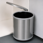 Poubelle Encastrable Gollinucci P/272 – 13 L – Fixation Porte – Hauteur 355 mm – Inox/Gris P/272MT– CEG Réf. 4090ACC272 | SQES Tunisie
