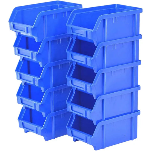 Boitier en plastique pour rangement 280x175x150 bleu - Lot 10pcs