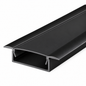Profilé LED aluminium noir FBS GROUP disponible en 8 × 14 mm et 10 × 10 mm pour intégration de rubans LED.