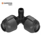 Raccord d'Angle 25 mm 15/21 (1/2") Mâle GARDENA Réf. 2782-20 — Connexion Angulaire, Étanchéité Parfaite, Système Irrigation | SQES Tunisie
