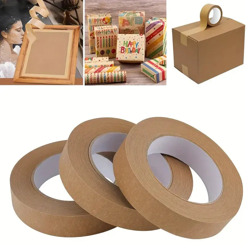Ruban emballage papier kraft marron Boss Tape – 100% recyclable et biodégradable, alternative écologique au plastique

