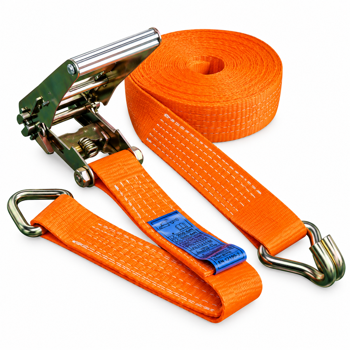 Sangle d'Arrimage à Cliquet SONOTEM SON-SCL-6M-3T / 10M-2T / 10M-4T / 10M-5T / 15M-5T — Sangle de transport et manutention 2T à 5T, longueurs 6 à 15 m | SQES Tunisie

