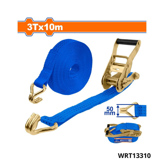 Sangle à Cliquet WADFOW 10m — 3 Tonnes WRT13310 Polyester Crochets J Arrimage Transport | SQES Tunisie
