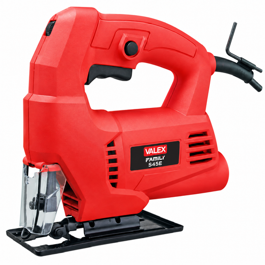 Scie sauteuse pendulaire VALEX S665EPQ 1411134, 500 W, 0–3000 courses/min, mouvement pendulaire 4 positions et changement de lame sans outil.