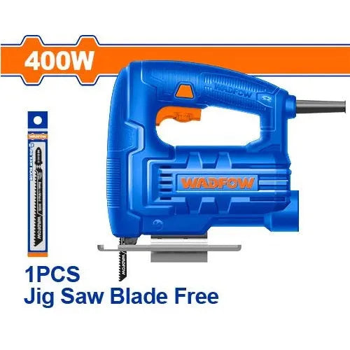 Scie Sauteuse WADFOW WJS15401 — 400W 800-3000tr/min Bois 55mm Acier 3mm + 1 Lame Menuiserie Bricolage | SQES Tunisie
