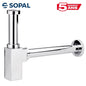 Siphon Carré Chromé SOPAL 1941A04 — Évacuation Lavabo Évier Design Contemporain | SQES Tunisie
